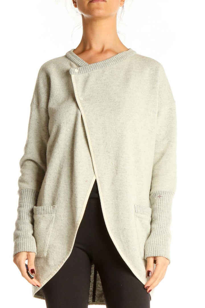 Beige All Day Wear Sweater