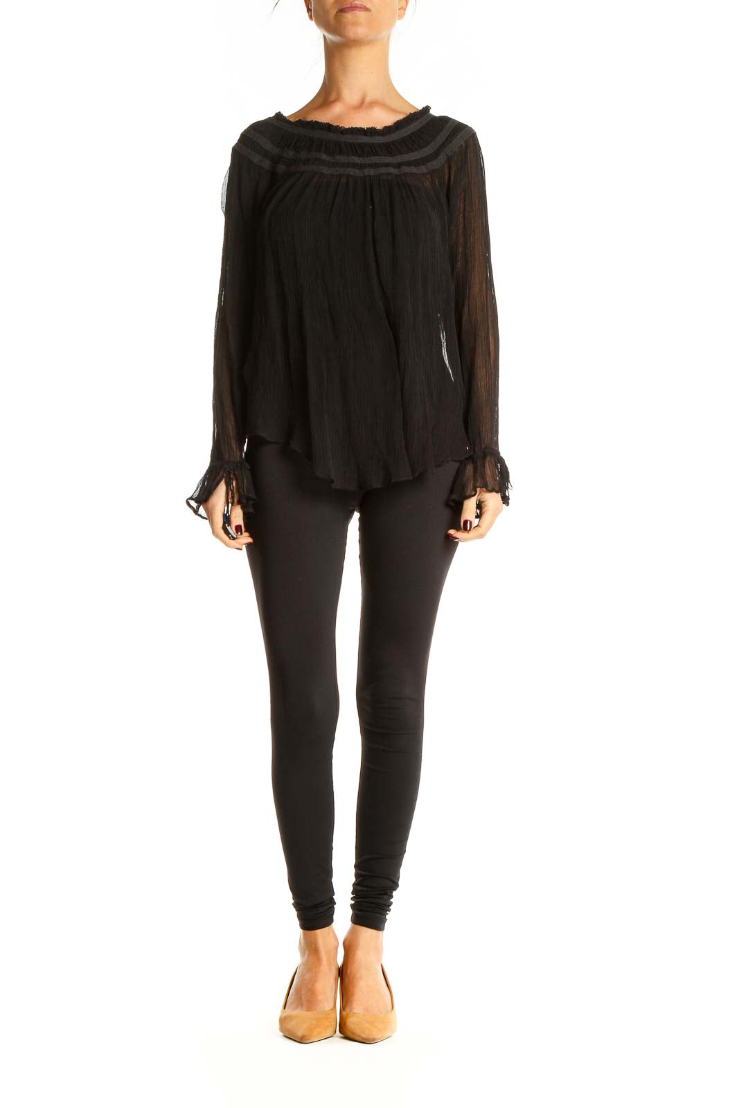 Black Bohemian Blouse