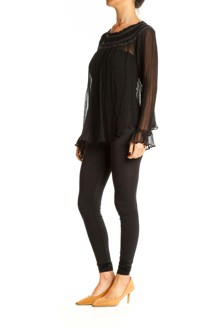 Black Bohemian Blouse