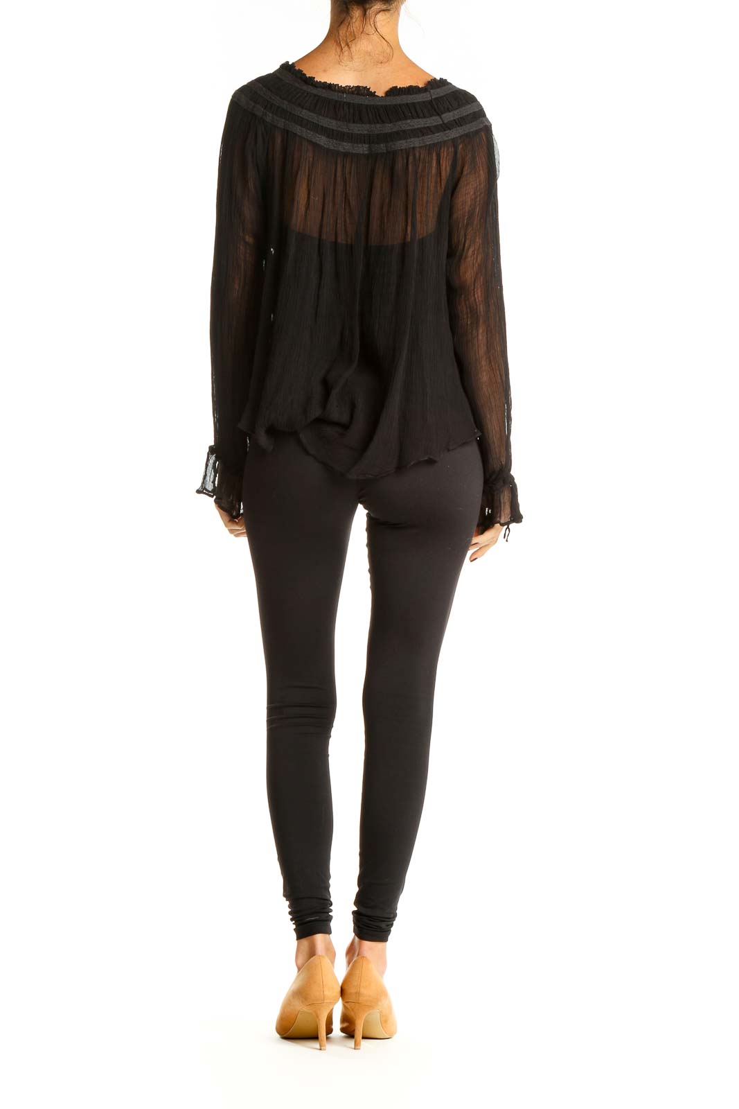 Black Bohemian Blouse