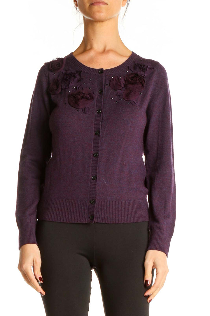 Purple Cardigan