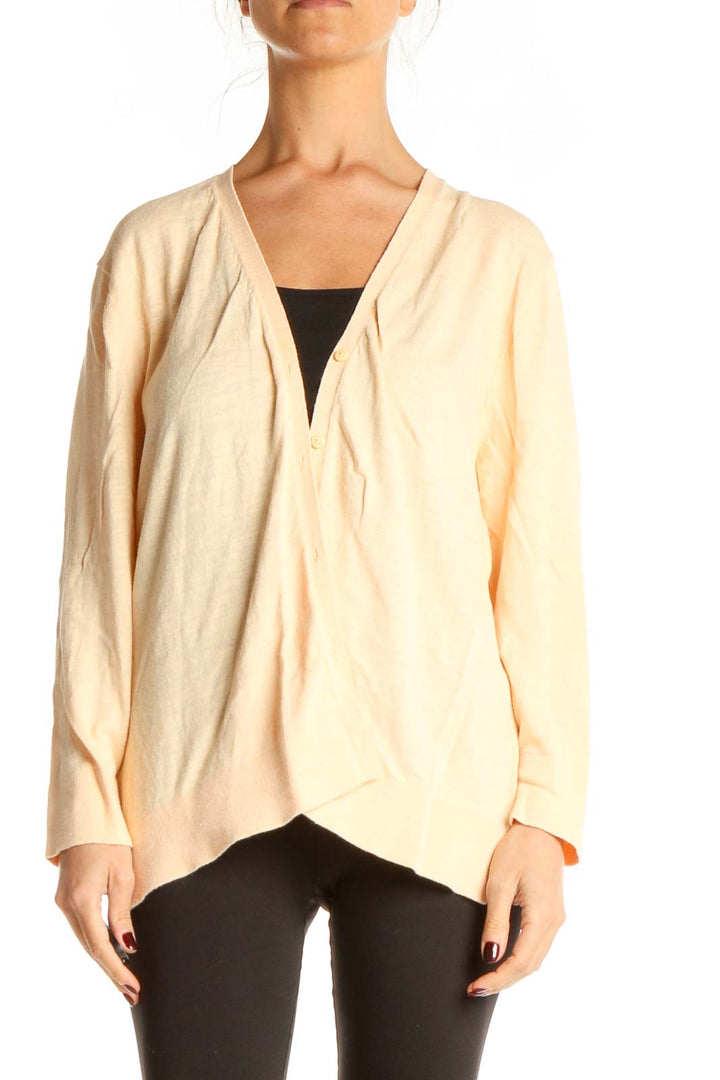 Beige All Day Wear Cardigan