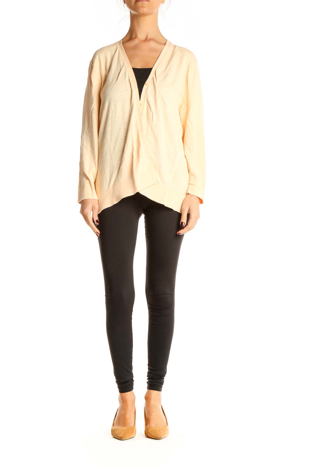 Beige All Day Wear Cardigan