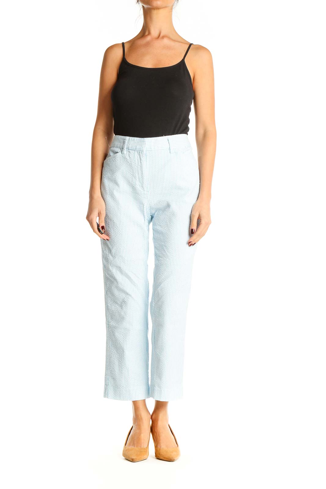 Light Blue Casual Pants