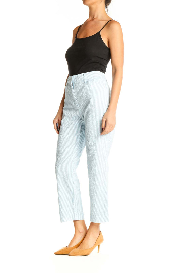 Light Blue Casual Pants