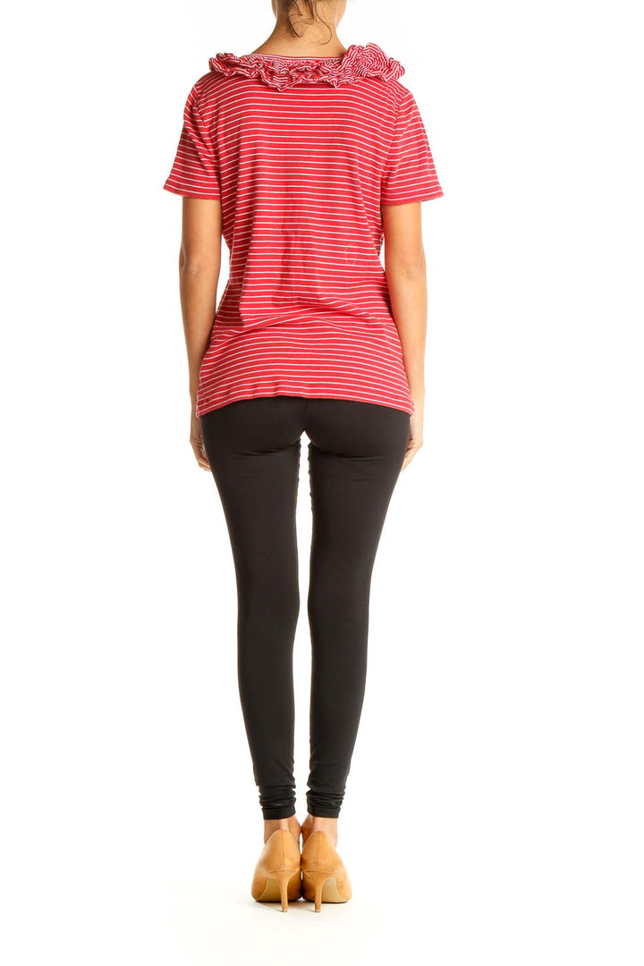 Red Striped All Day Wear Top