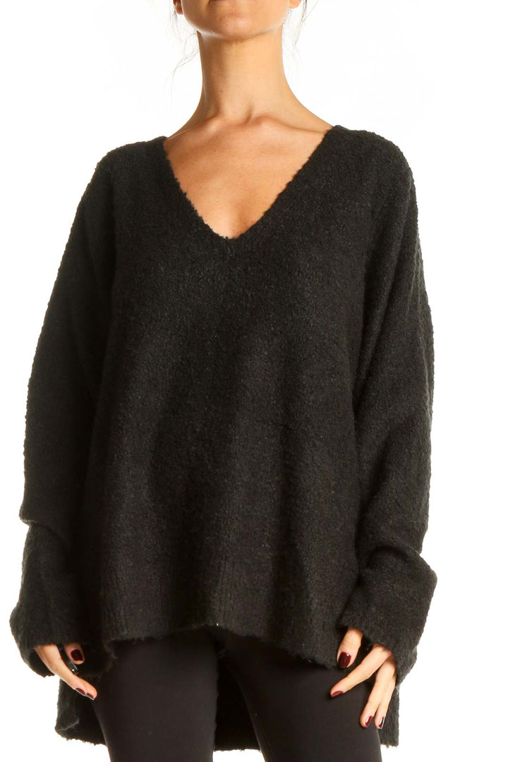 Black All Day Wear Sweater