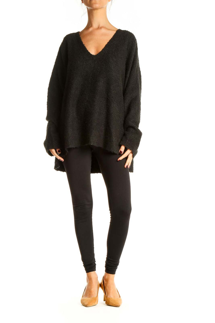 Black All Day Wear Sweater