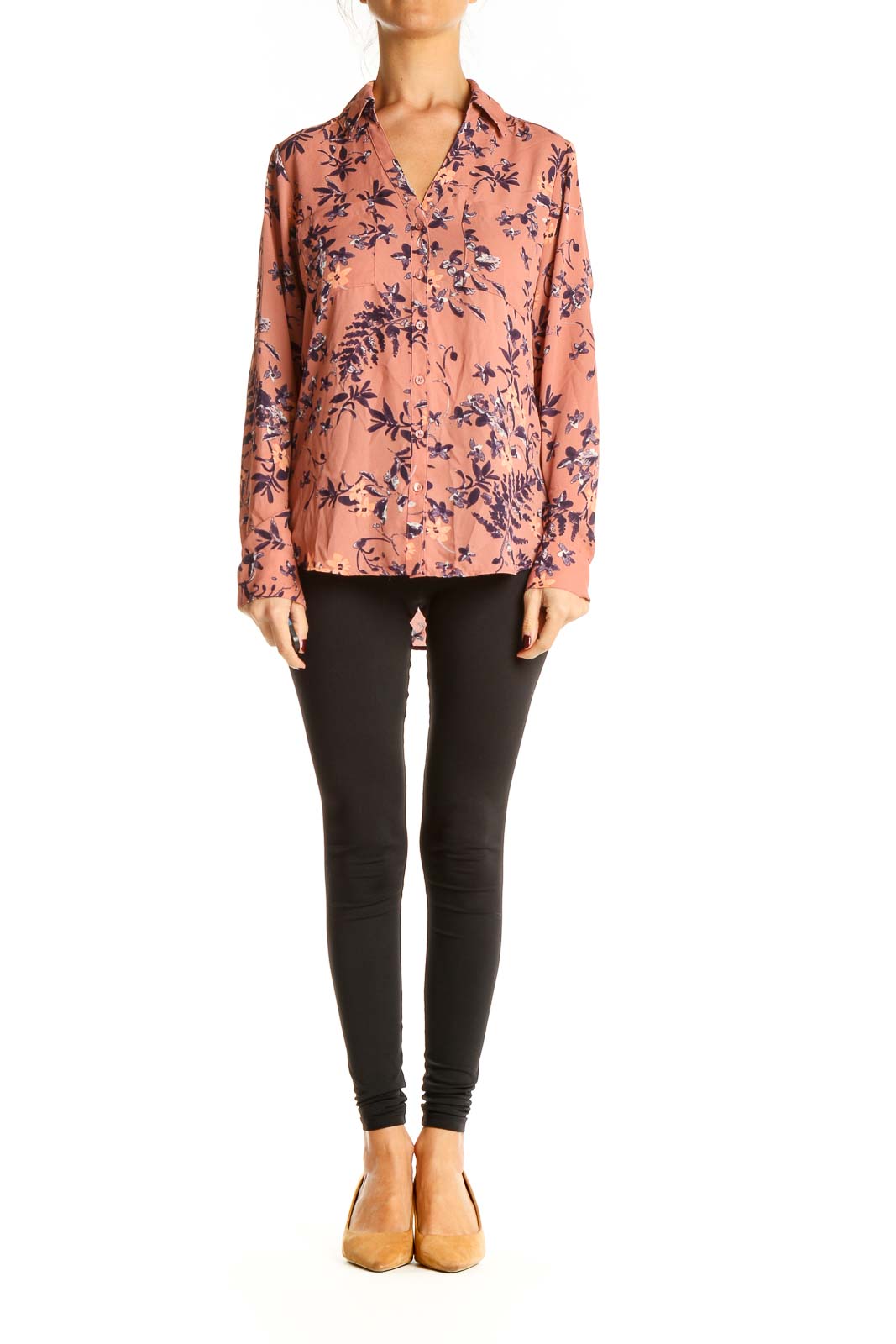 Pink Floral Print All Day Wear Top