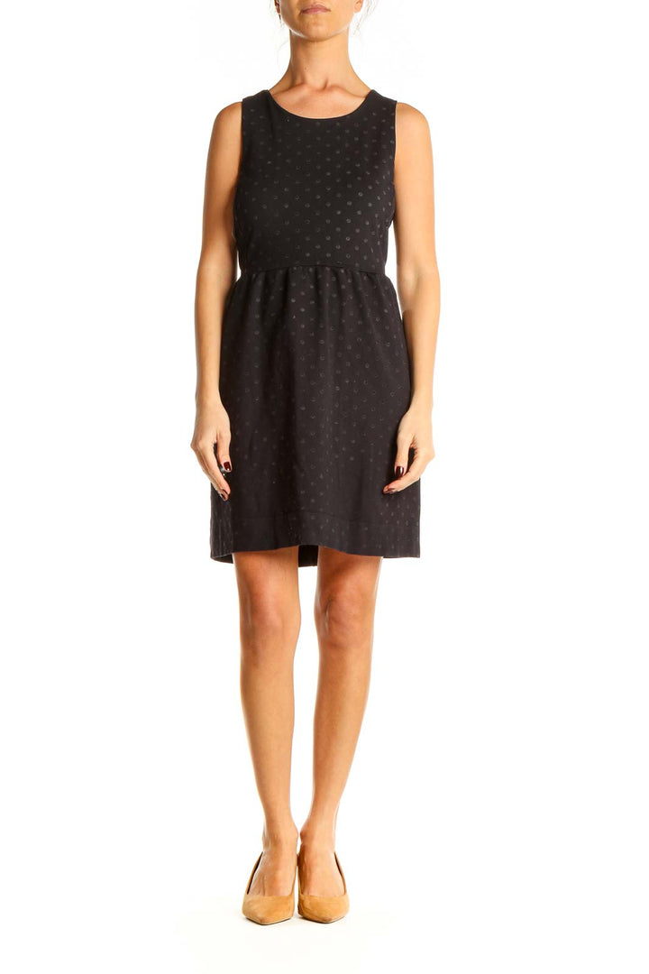 Black Polka Dot Fit & Flare Dress