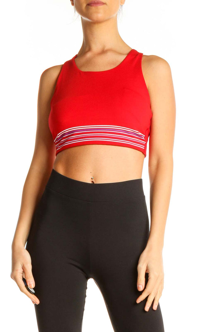 Red Activewear Sports Bra