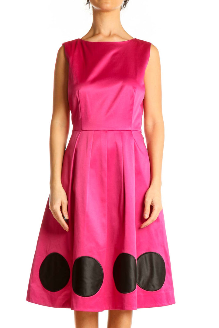 Pink Retro Fit & Flare Dress