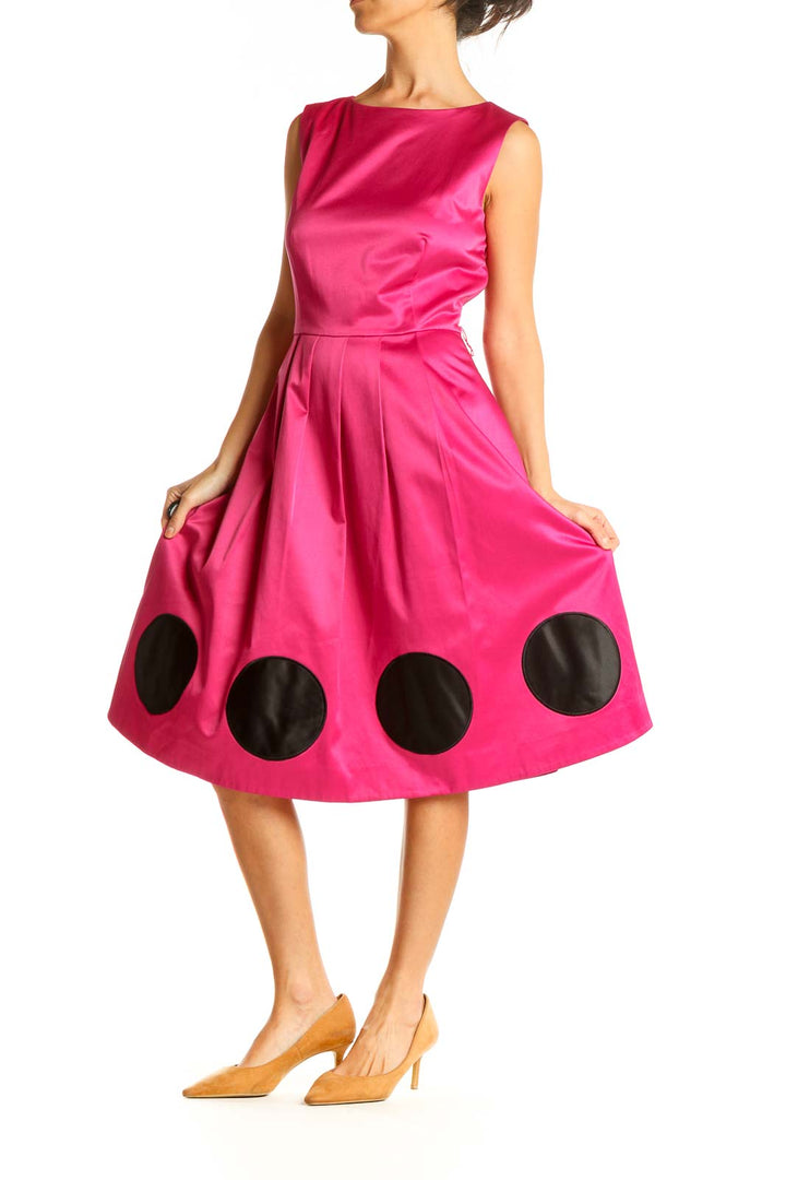 Pink Retro Fit & Flare Dress