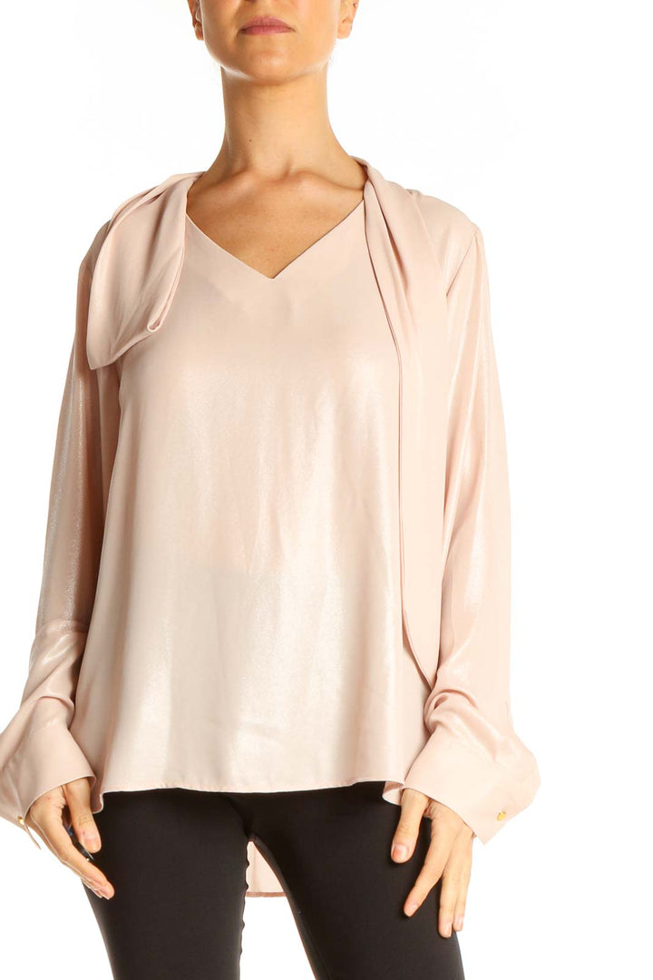 Pink Shimmer Chic Blouse