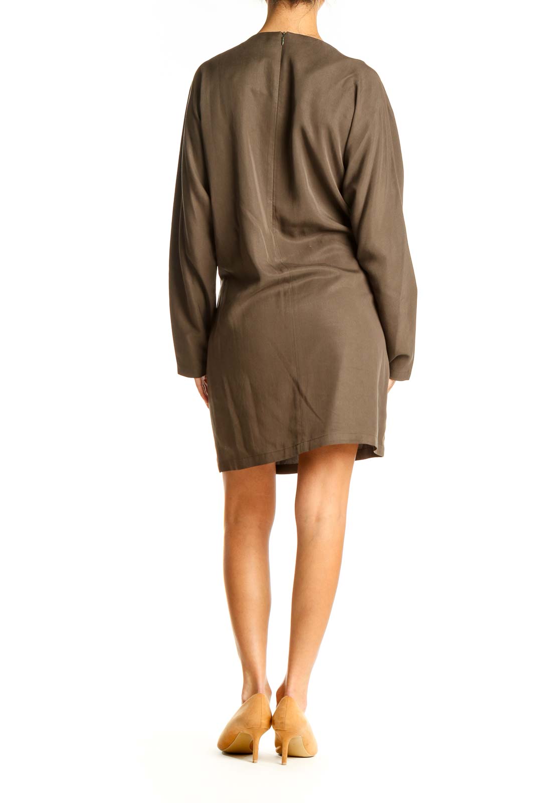 Brown Day Sheath Dress