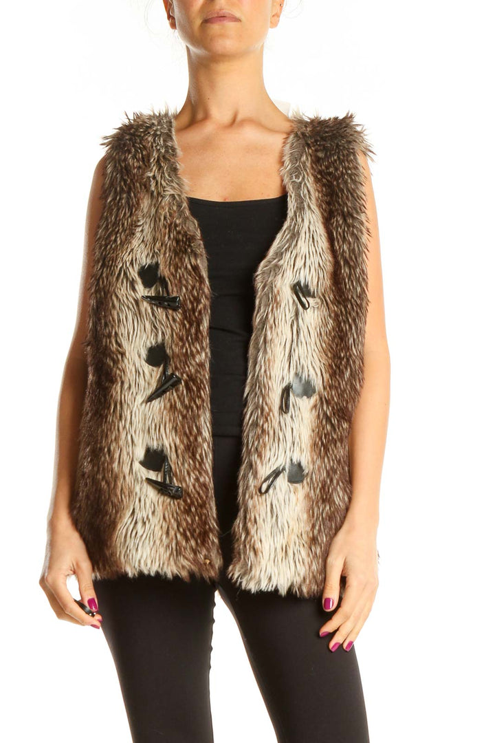 Brown Fur Vest