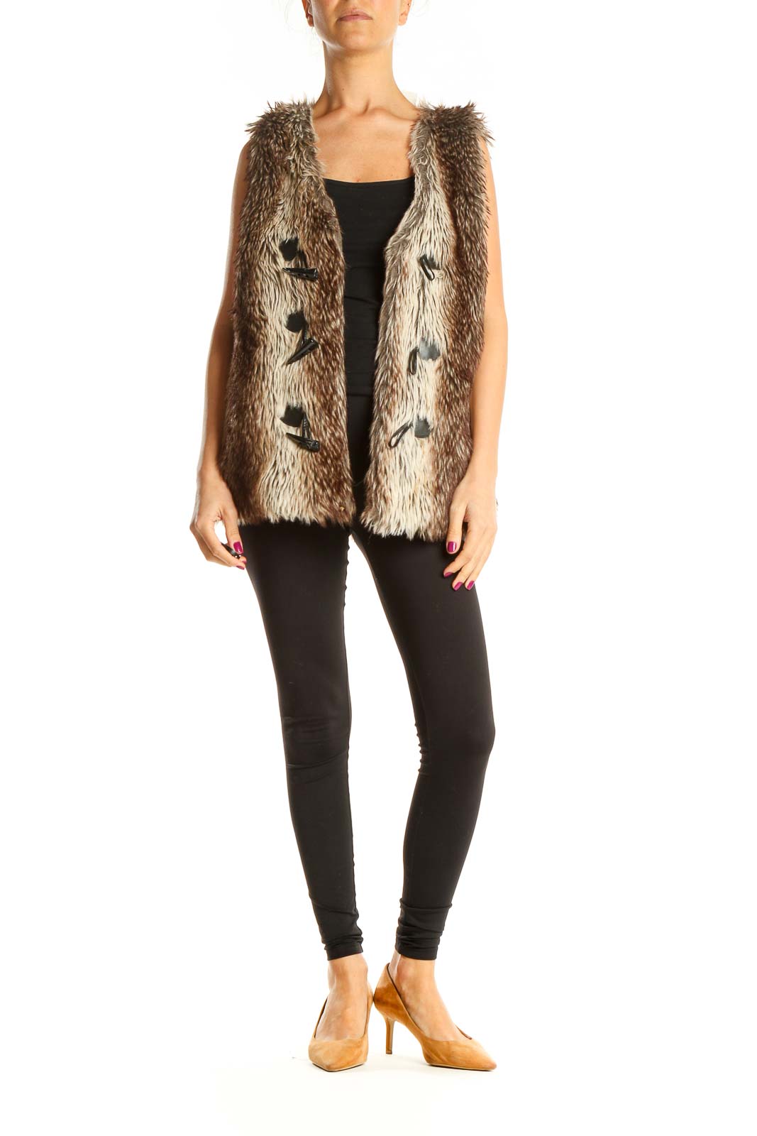 Brown Fur Vest