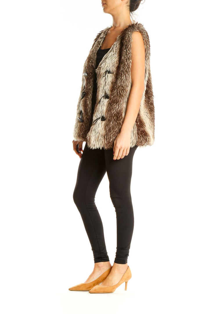 Brown Fur Vest