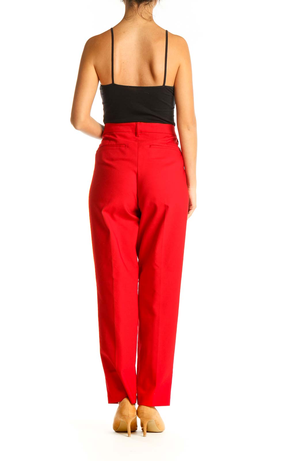 Red Casual Trousers