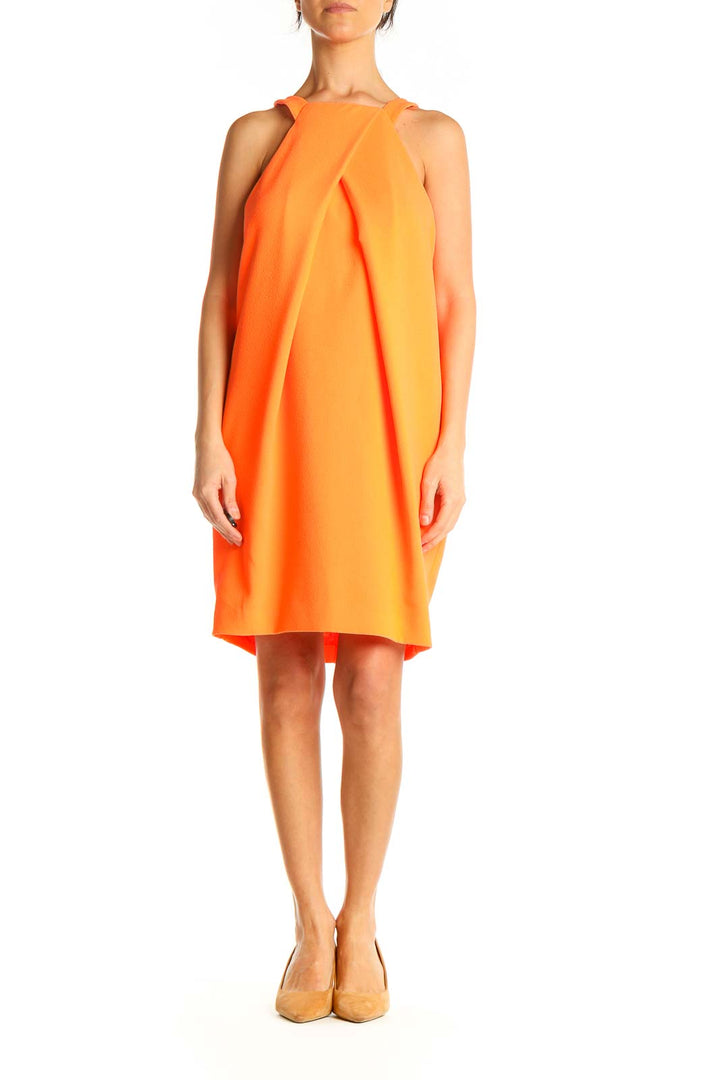 Orange Holiday Shift Dress