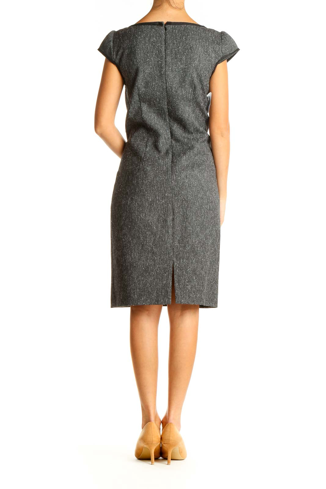 Gray Day Shift Dress