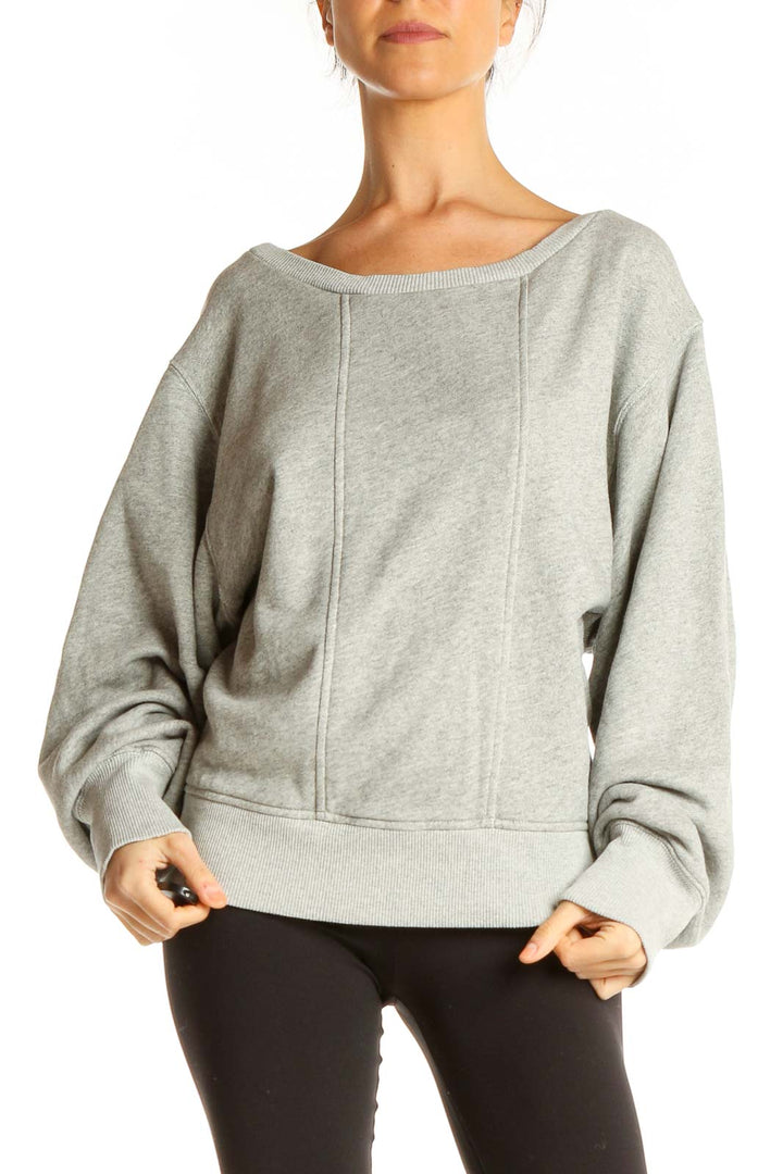 Gray Casual Sweater