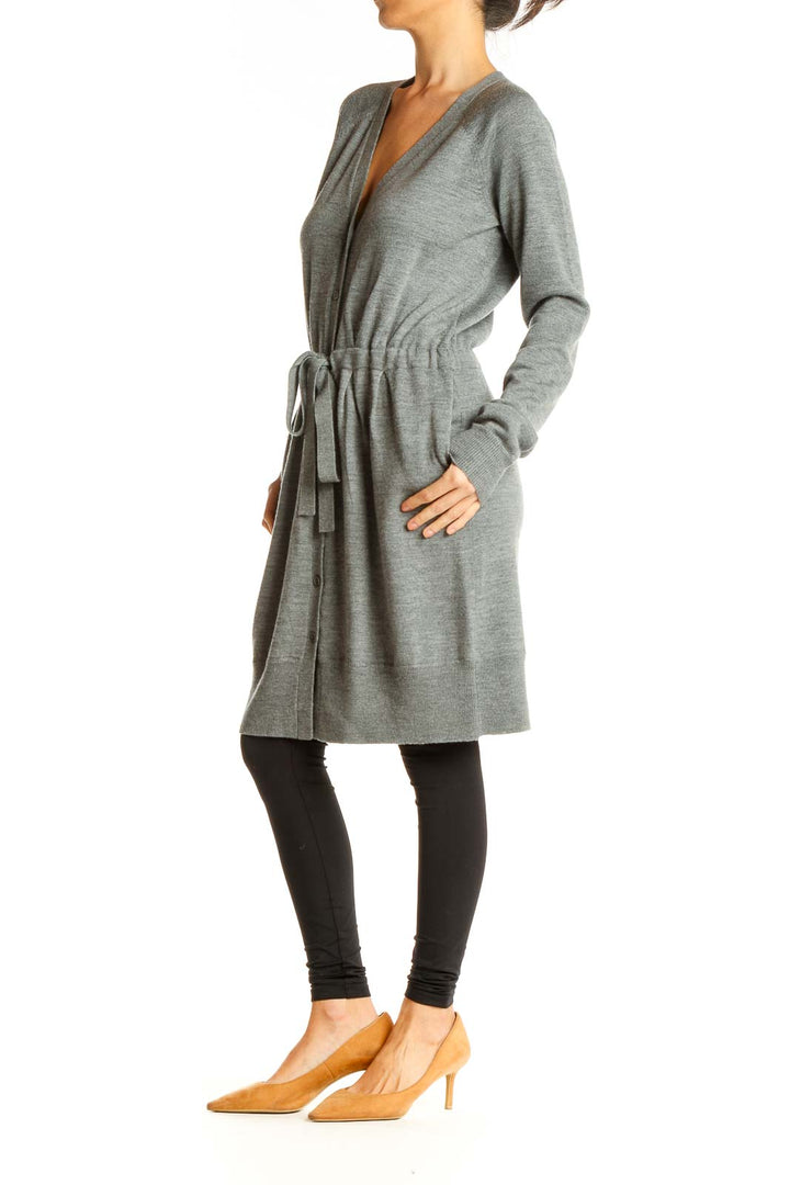 Gray Classic Sweater Dress