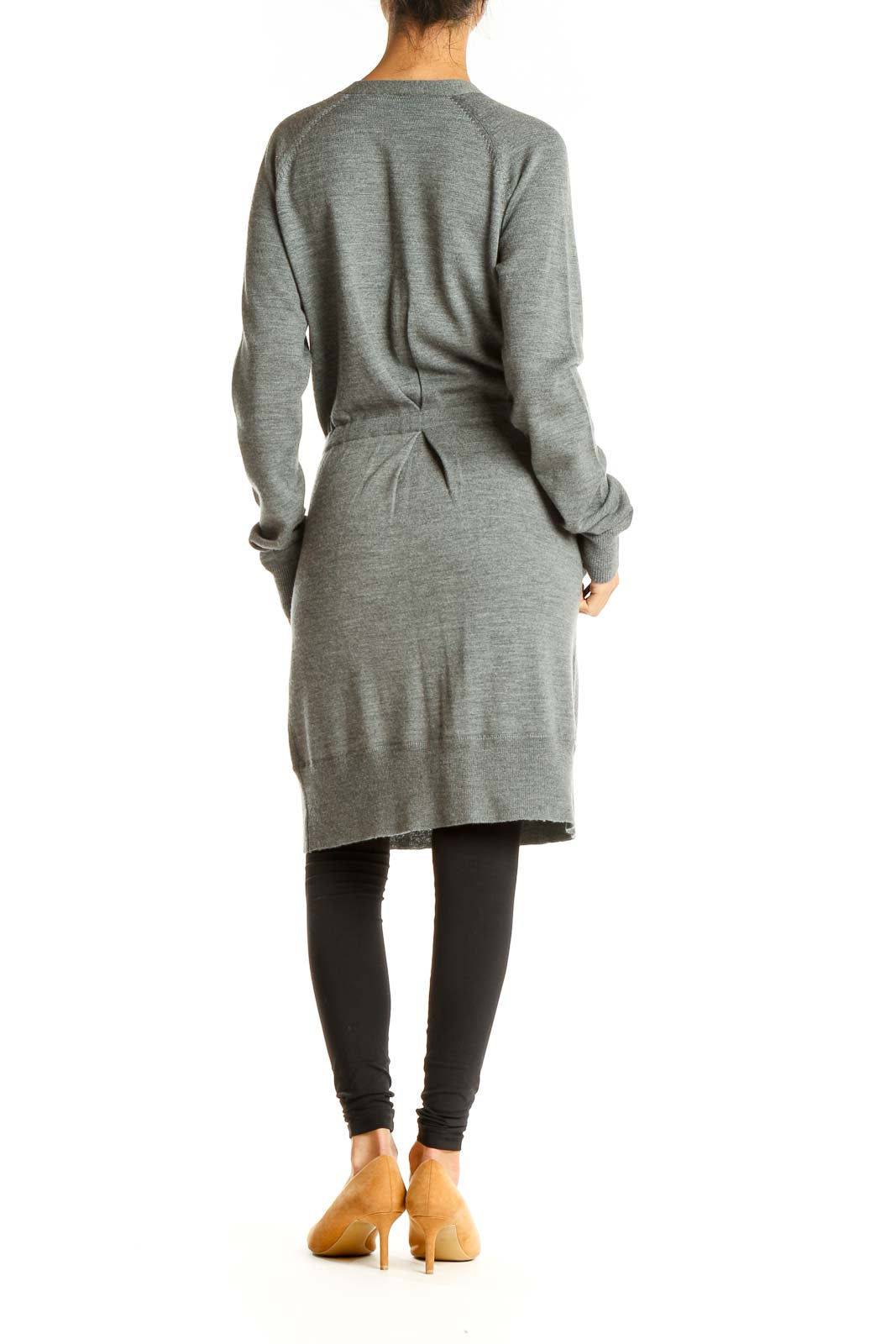 Gray Classic Sweater Dress