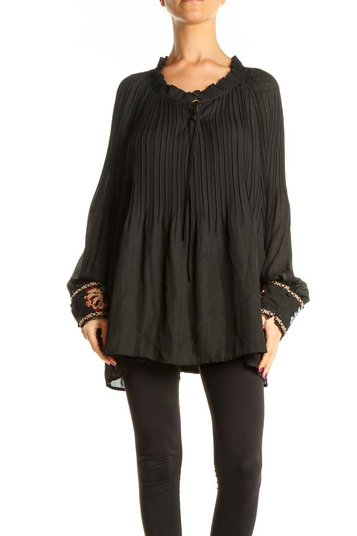 Black Bohemian Blouse