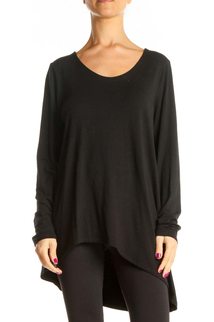 Black All Day Wear Top