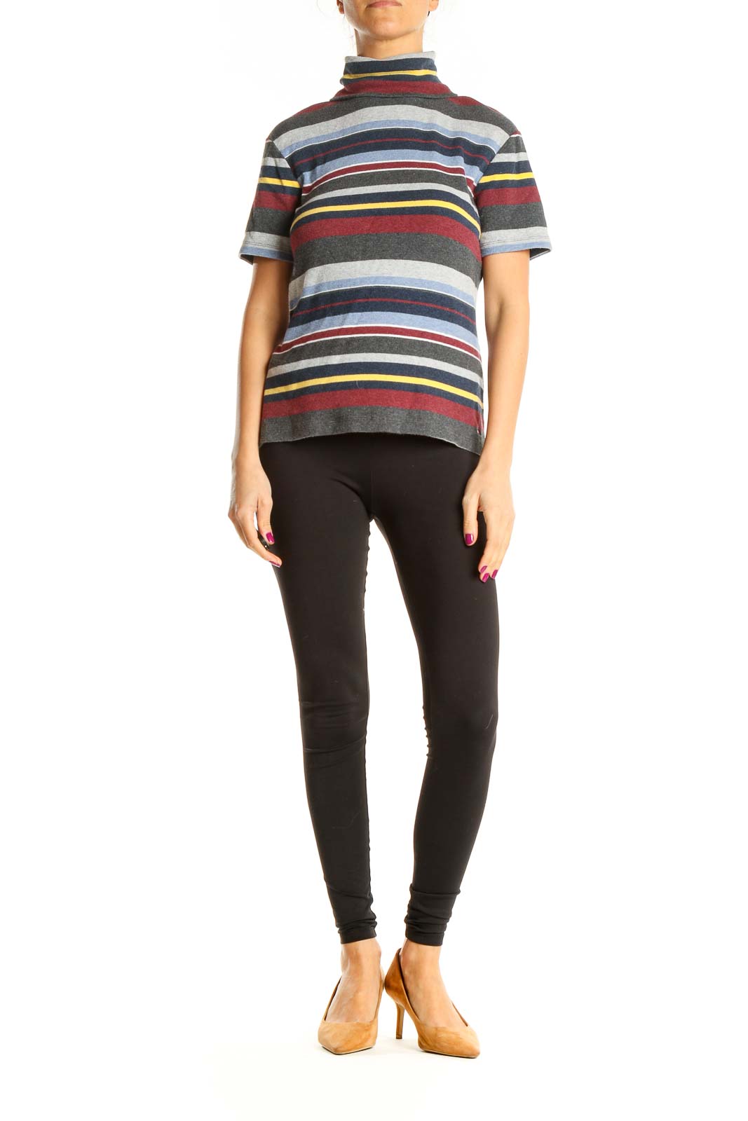 Multicolor Striped Casual Top