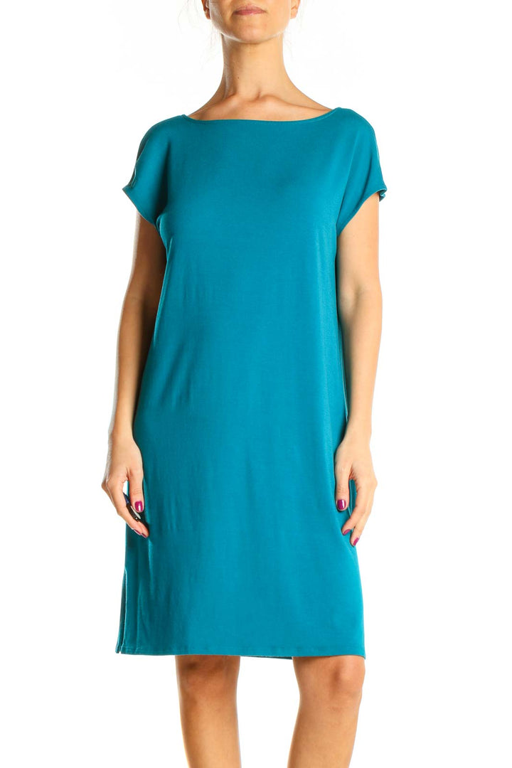 Blue Day Shift Dress