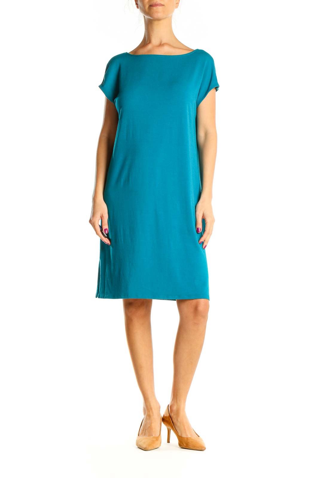 Blue Day Shift Dress