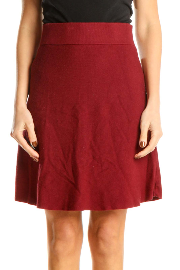 Red Brunch A-Line Skirt