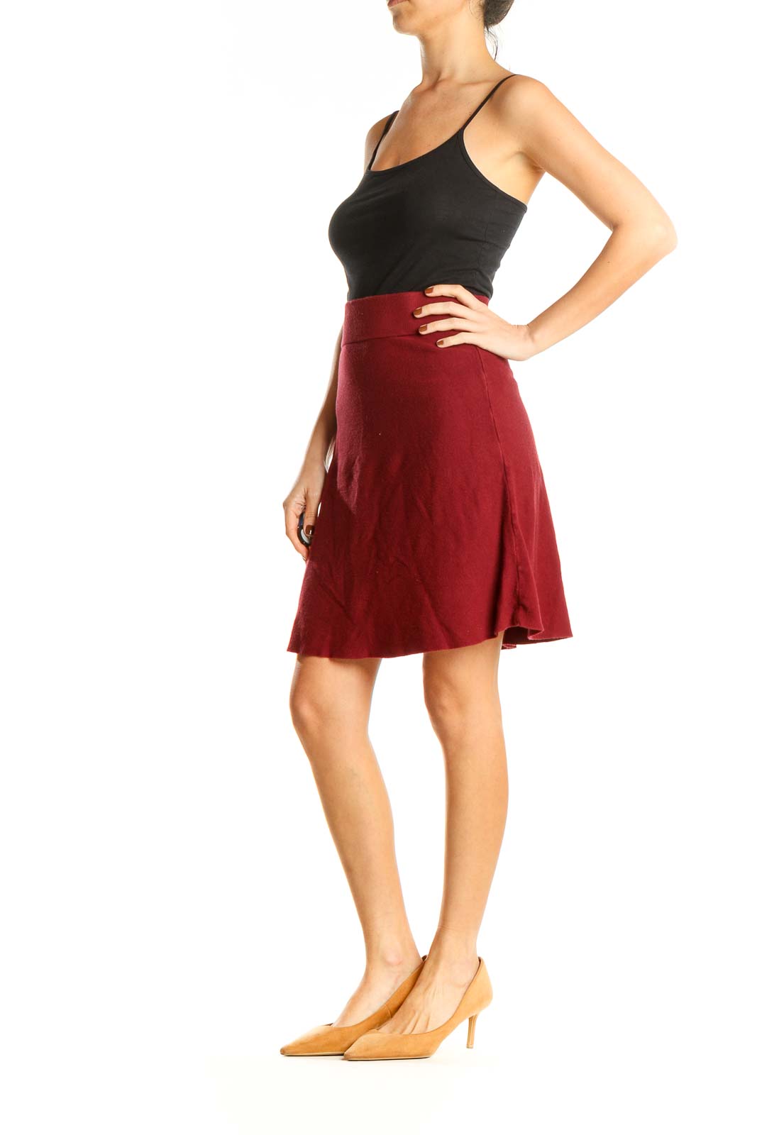 Red Brunch A-Line Skirt