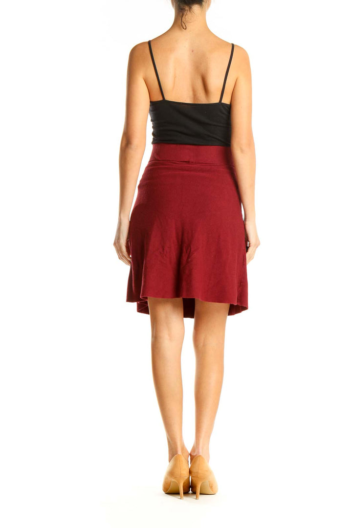 Red Brunch A-Line Skirt