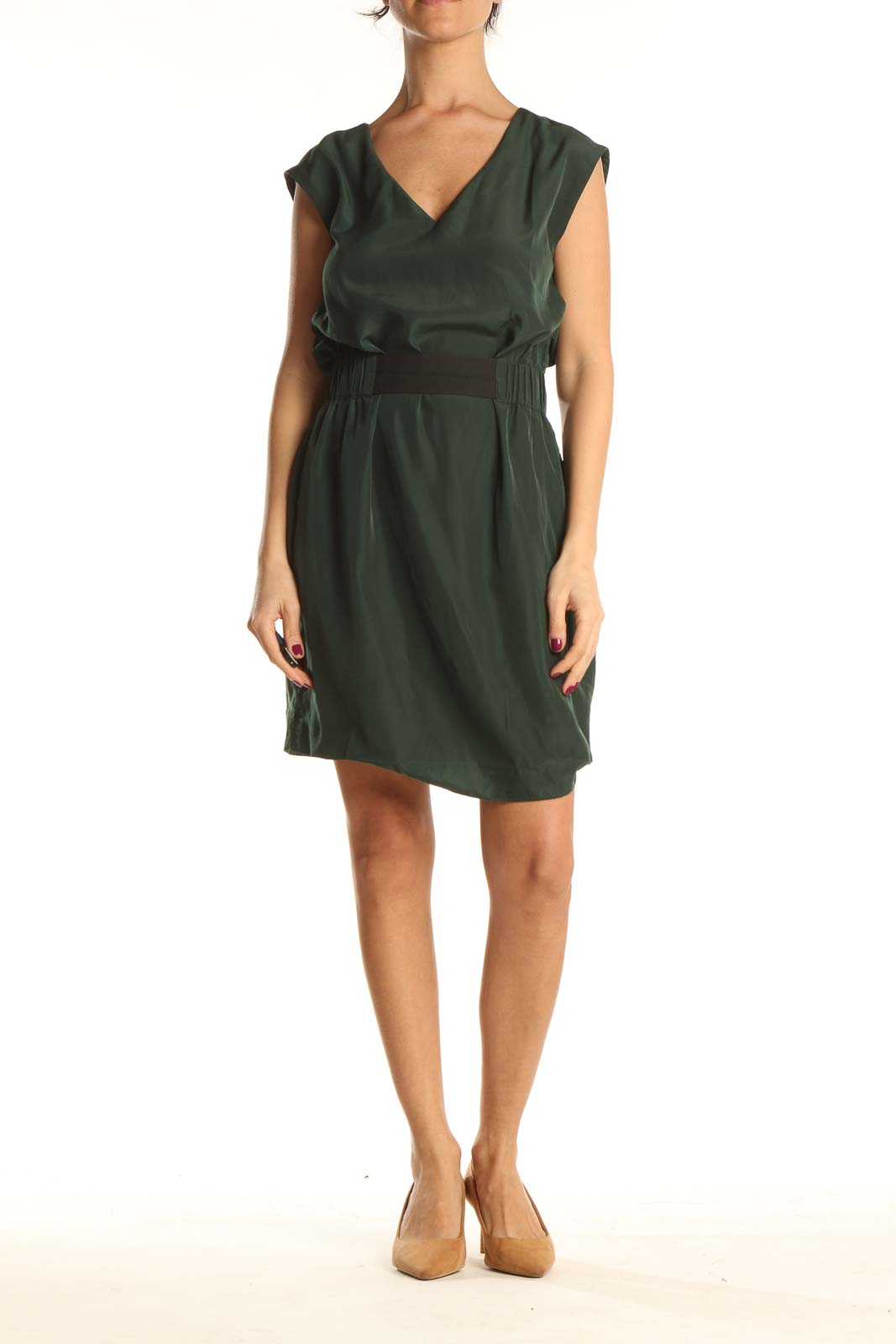 Green Day Fit & Flare Dress