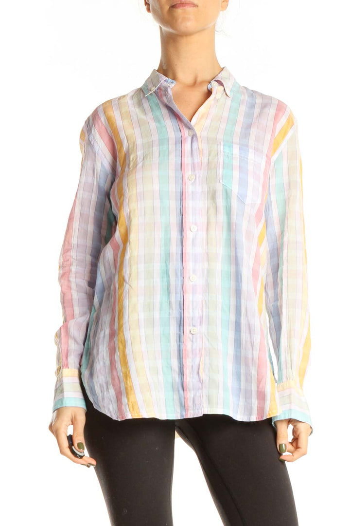 Multicolor Checkered All Day Wear Top