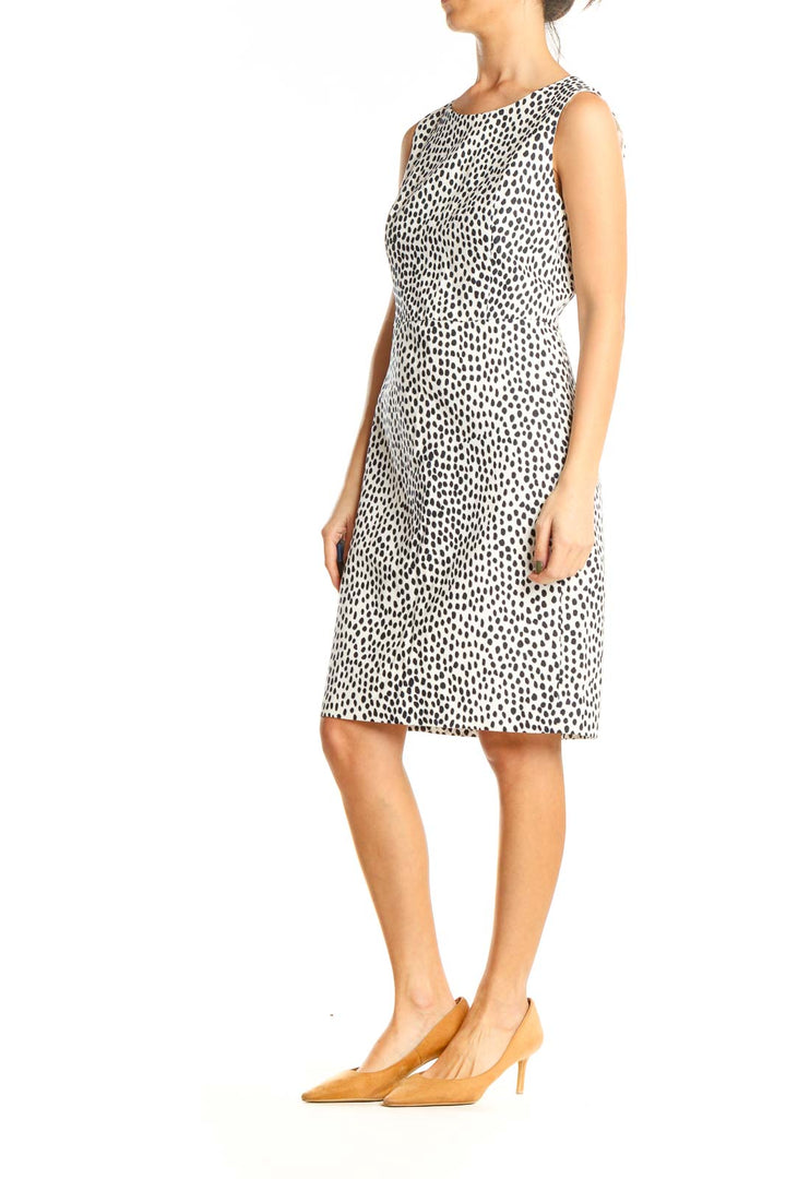 White Polka Dot Classic Dress