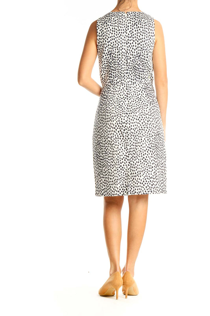 White Polka Dot Classic Dress