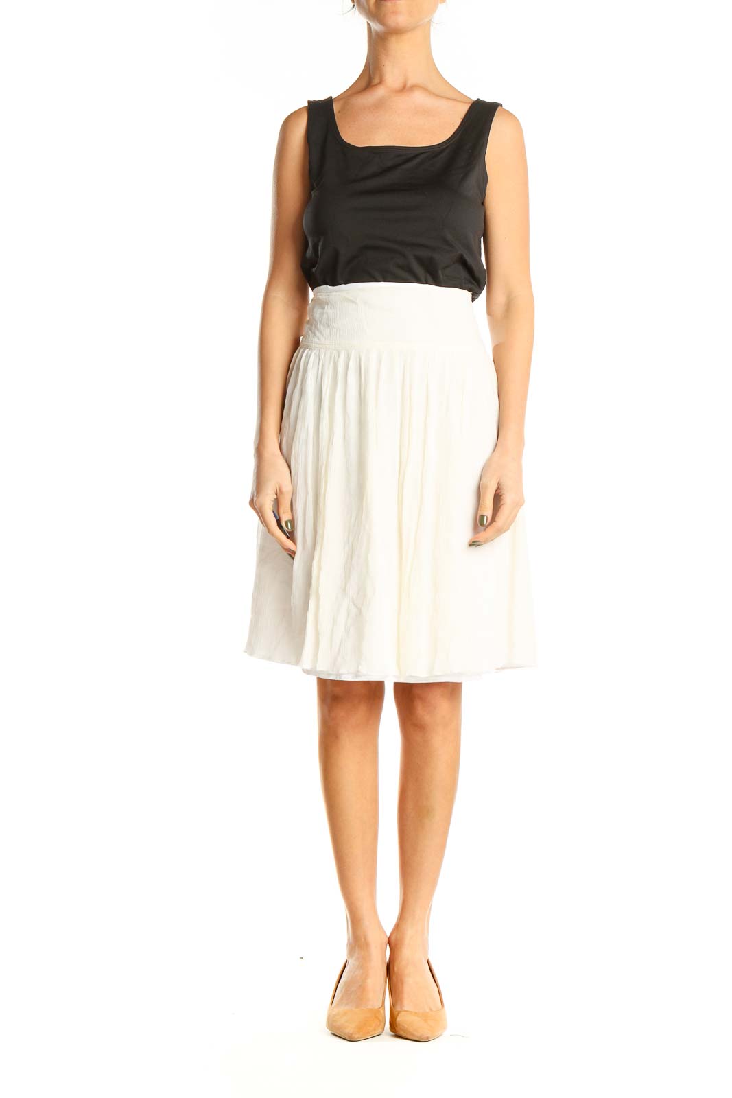 White Brunch A-Line Skirt