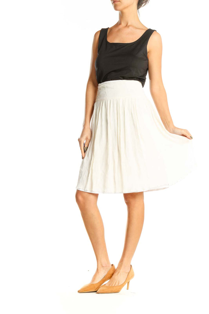 White Brunch A-Line Skirt