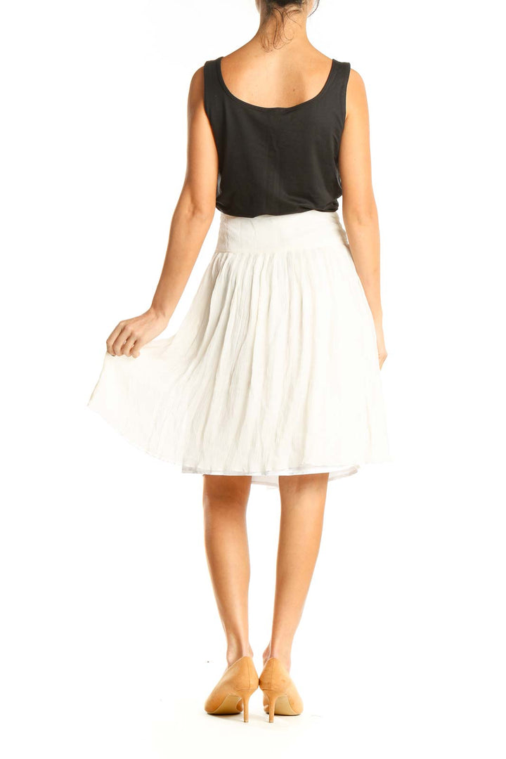 White Brunch A-Line Skirt