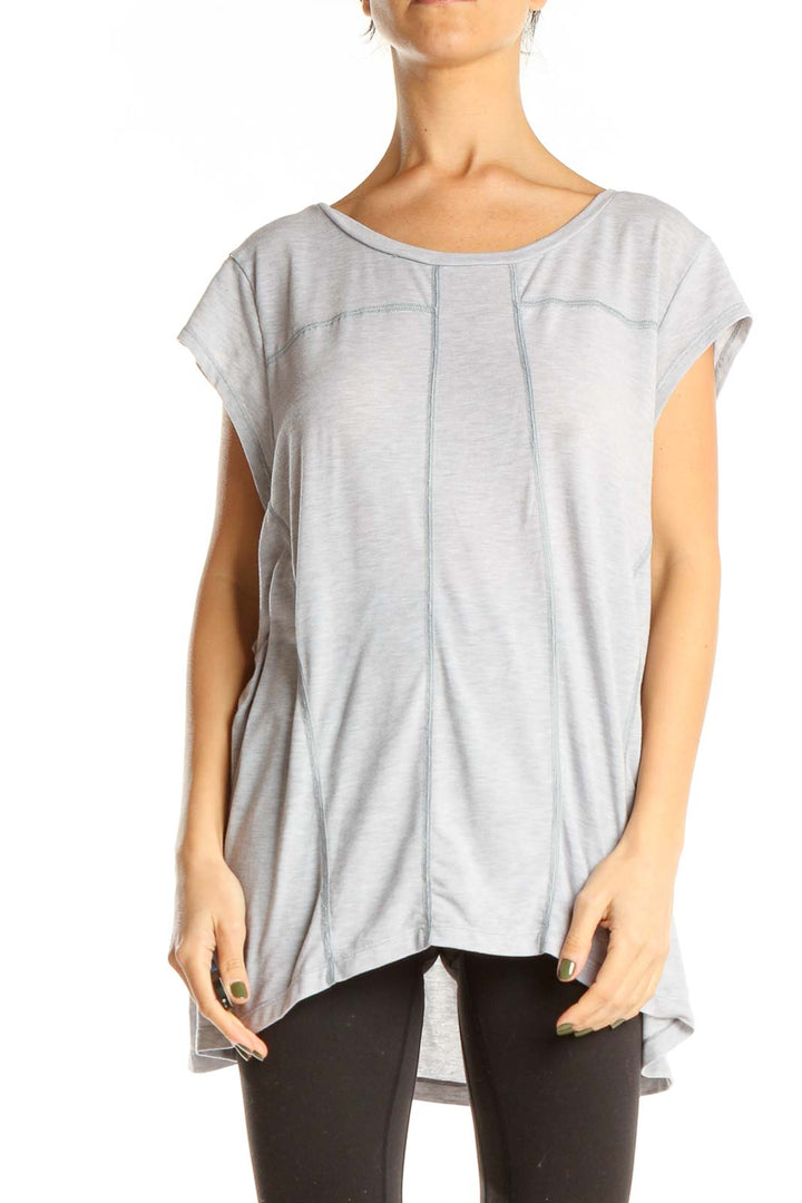 Gray Casual T-Shirt