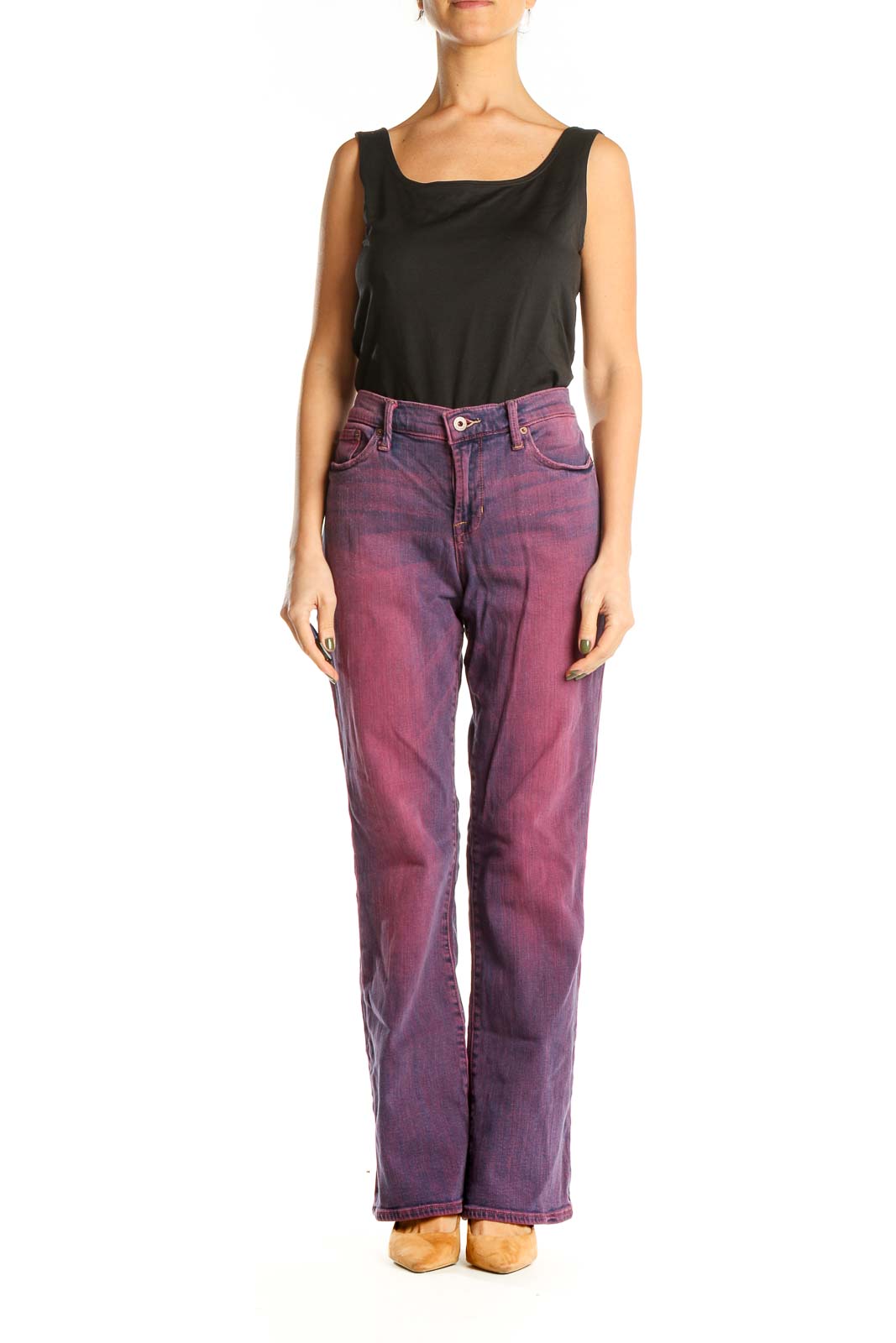 Purple Acid Wash Jeans