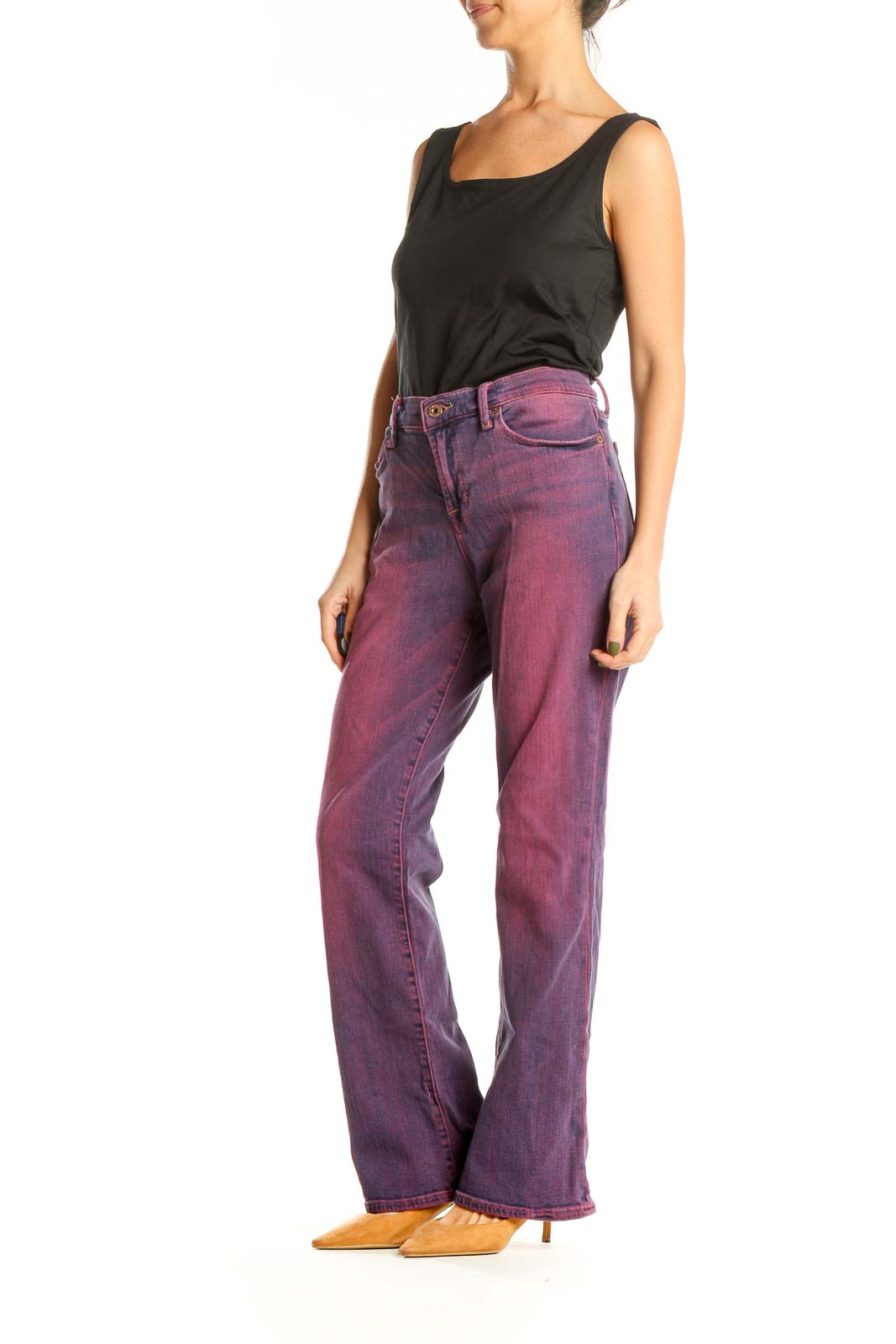 Purple Acid Wash Jeans