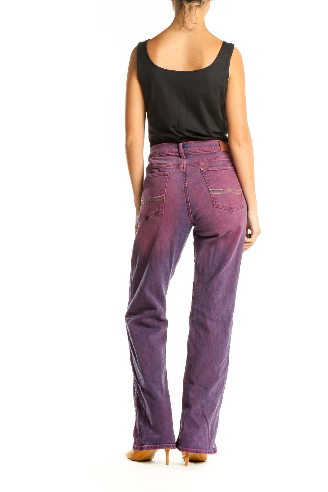 Purple Acid Wash Jeans