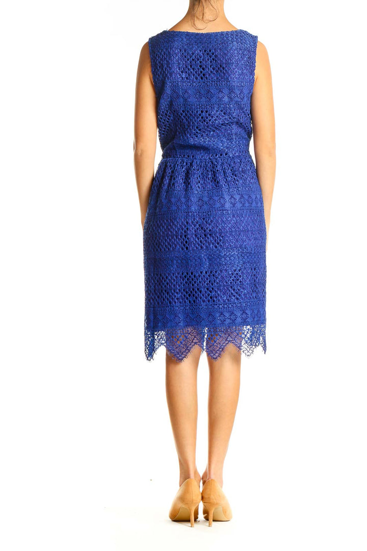 Blue Lace Chic Dress