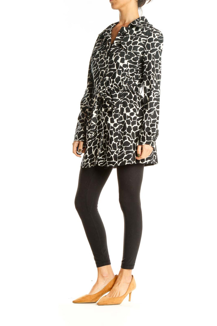 Black White Animal Print Jacket