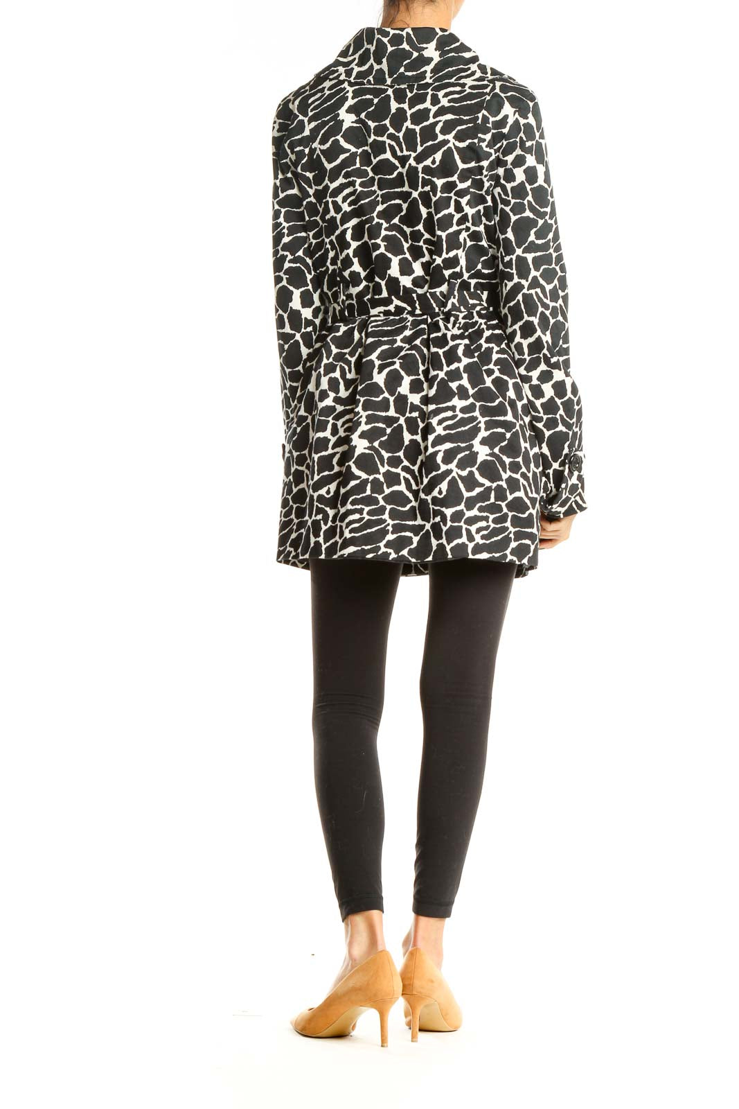 Black White Animal Print Jacket